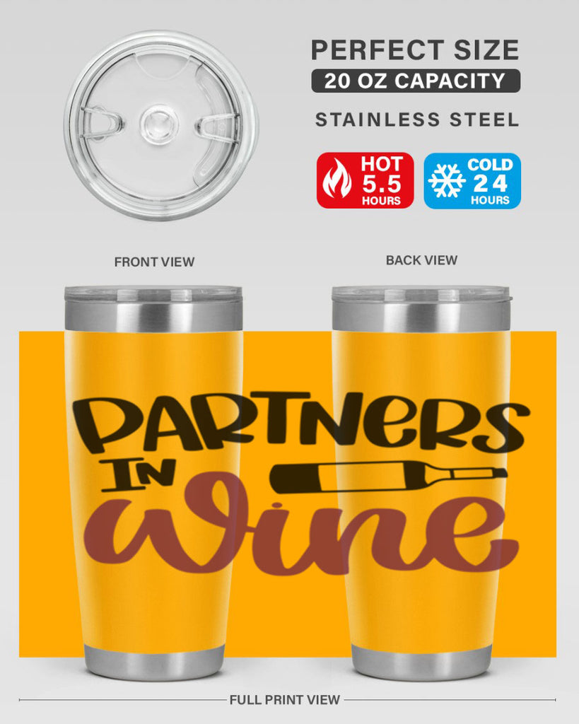 partners in wine 32#- wine- Tumbler