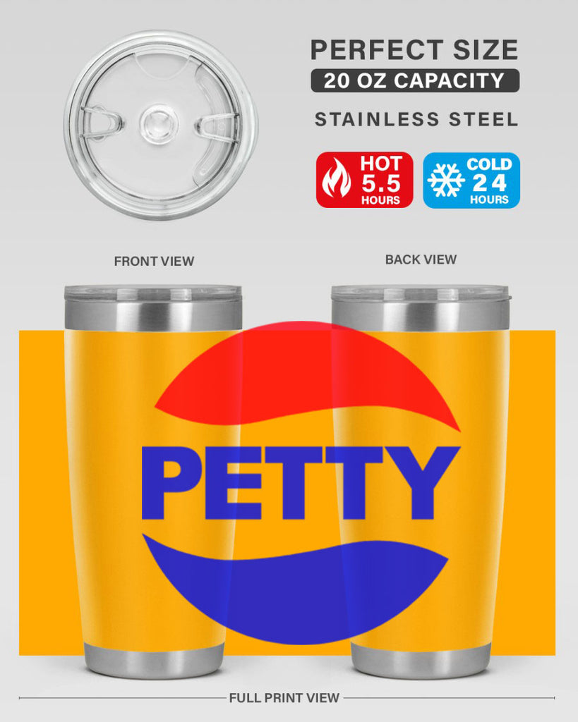 petty  pepsi 54#- black words phrases- Cotton Tank