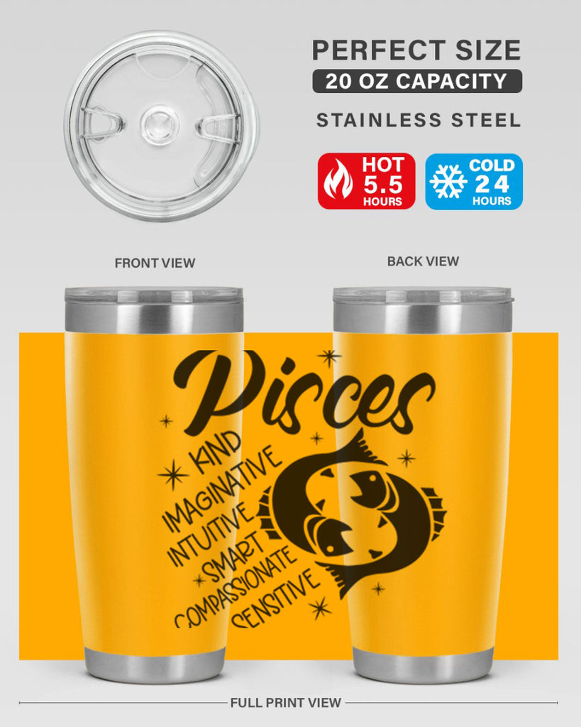 pisces 371#- zodiac- Tumbler