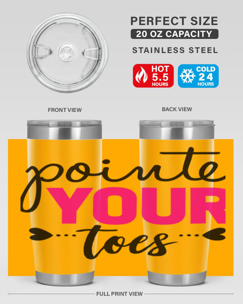 pointe your toes 71#- ballet- Tumbler