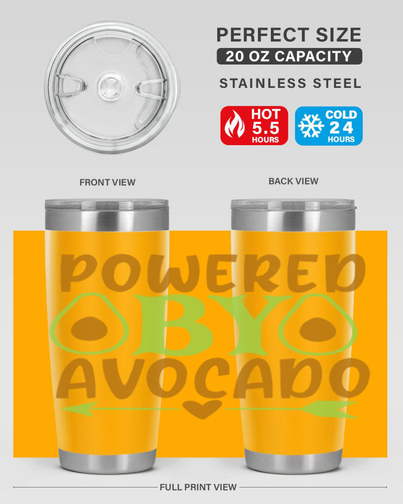 powered by avocado 3#- avocado- Tumbler