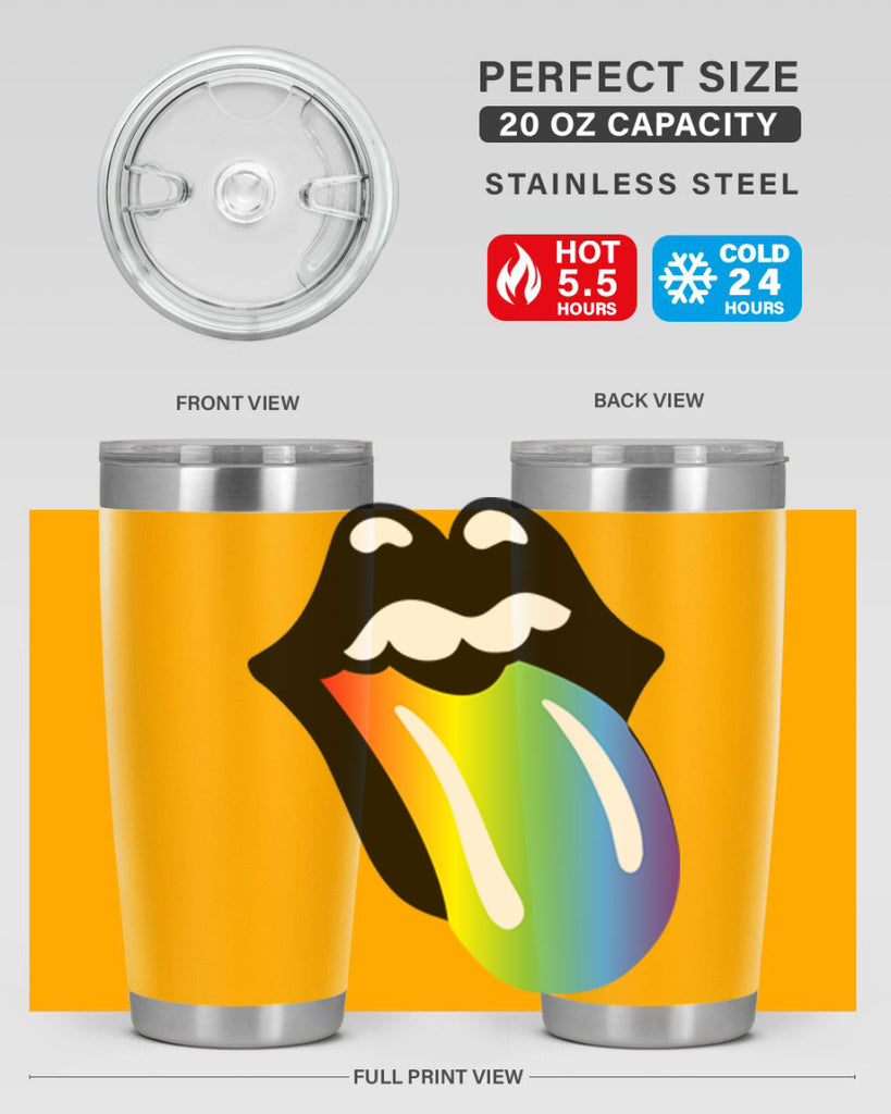 rainbow mouth and tongue 5#- lgbt- Tumbler