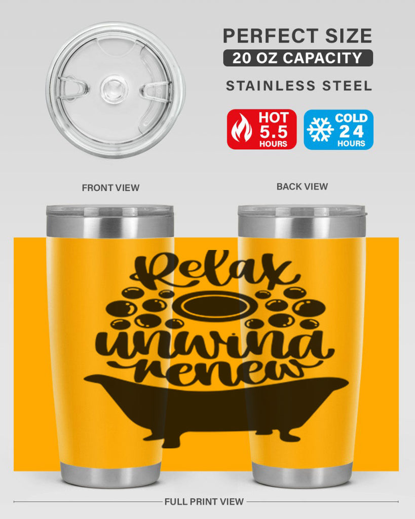 relax unwind renew 19#- bathroom- Tumbler