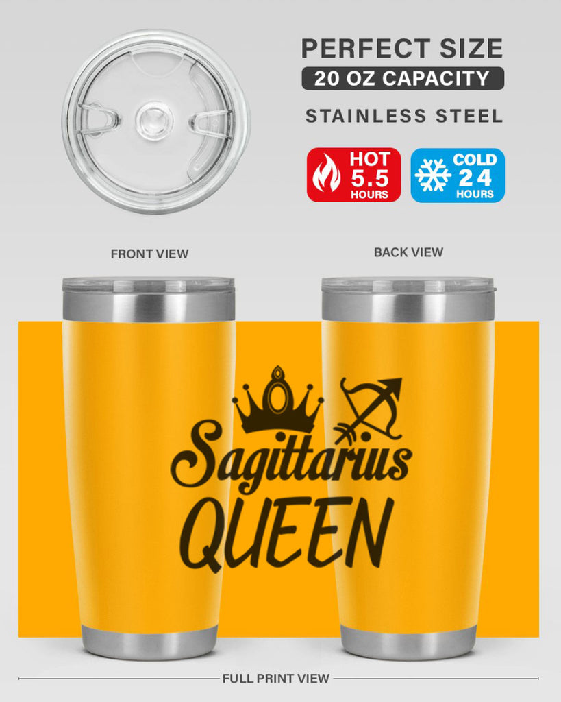 sagittarius queen 412#- zodiac- Tumbler