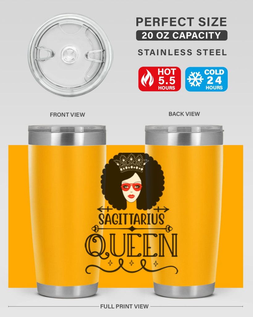 sagittarius queen 414#- zodiac- Tumbler