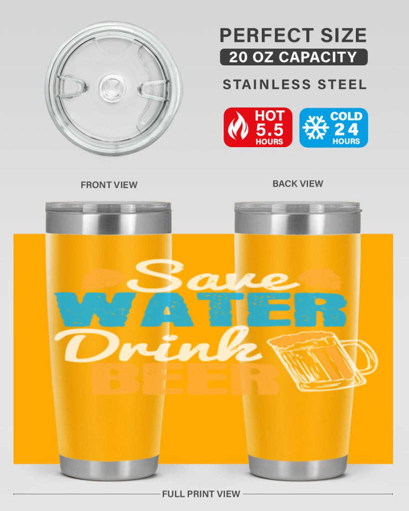 save water drink beer 12#- beer- Tumbler