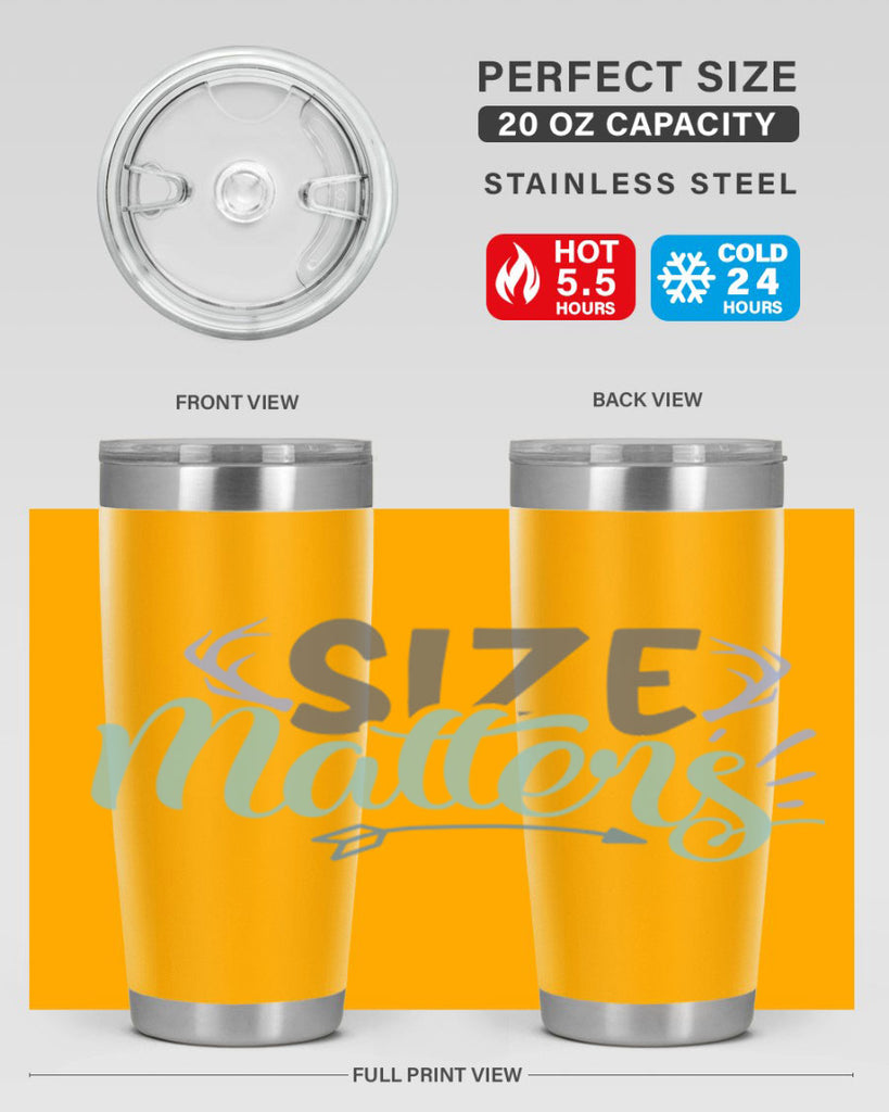 size matters 195#- fishing- Tumbler