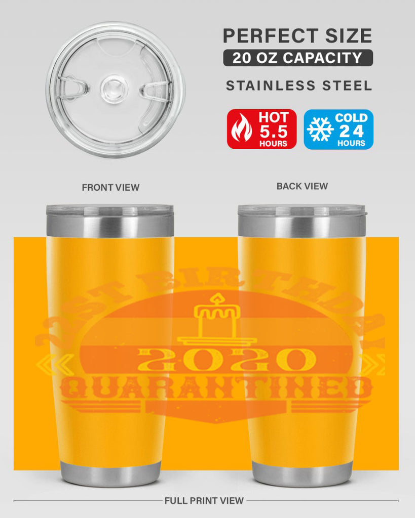 st birthday quarantined 274#- fathers day- Tumbler