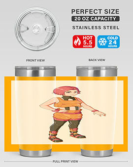 street girl wear orange outfit16#- anime- Tumbler