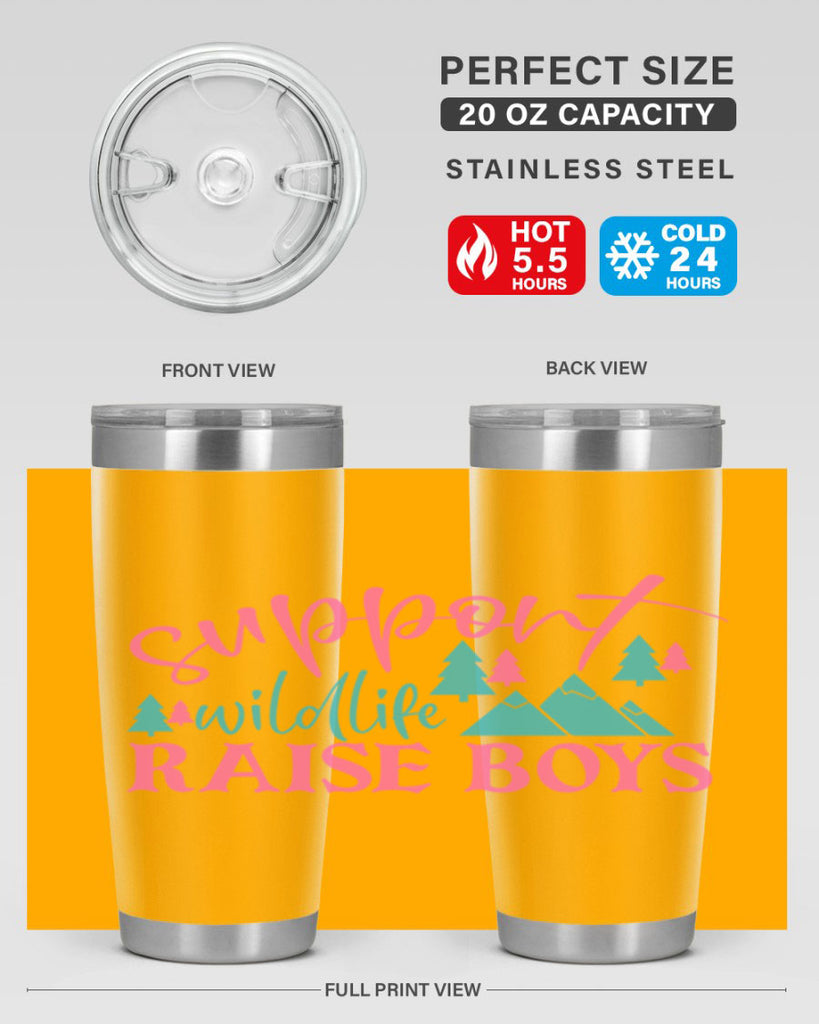 support wildlife raise boys 300#- mom- Tumbler