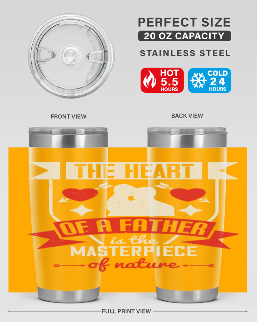 the heart of a father 159#- fathers day- Tumbler