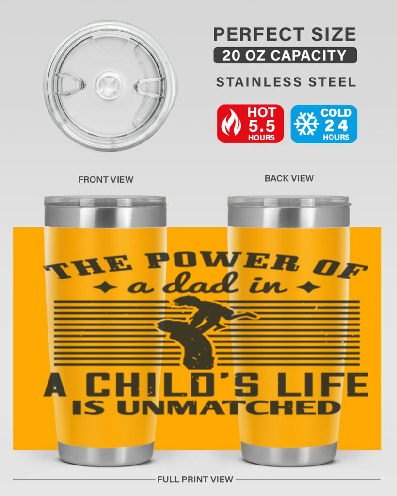 the power of a dad 150#- fathers day- Tumbler