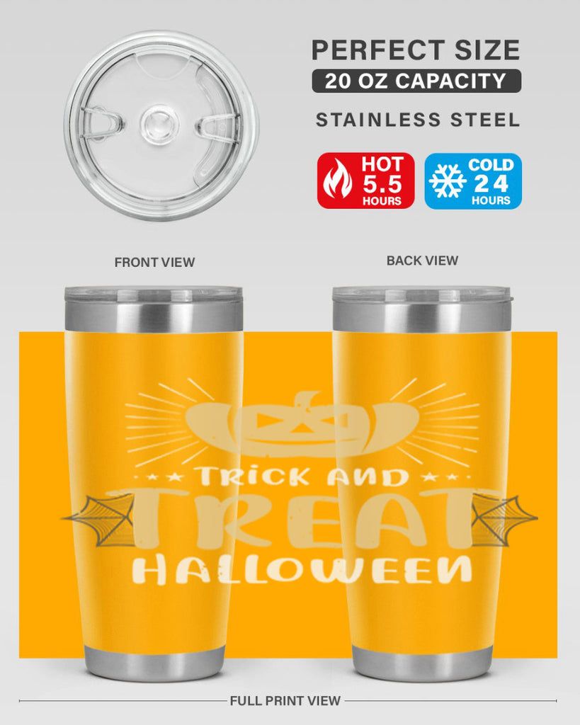 trick and treat halloween 125#- halloween- Tumbler