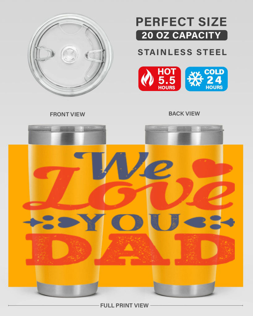 we love you dad 157#- fathers day- Tumbler