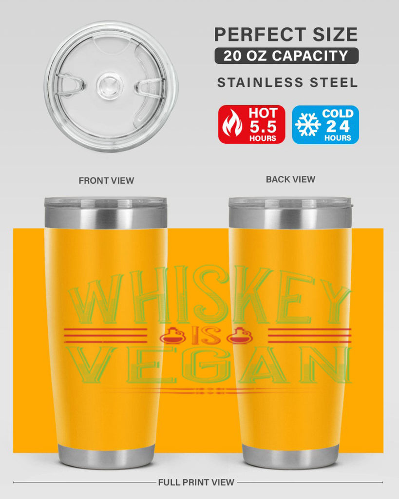 whiskey is vegan 110#- vegan- Tumbler