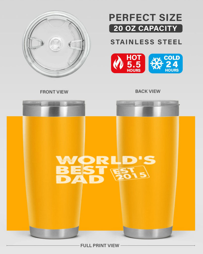 world is best dad est m 62#- dad- Tumbler