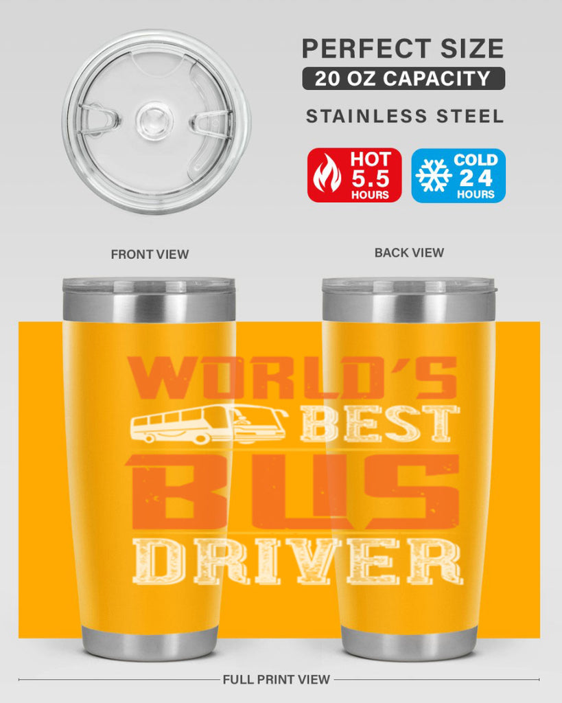 world’s best bus driver Style 4#- bus driver- tumbler