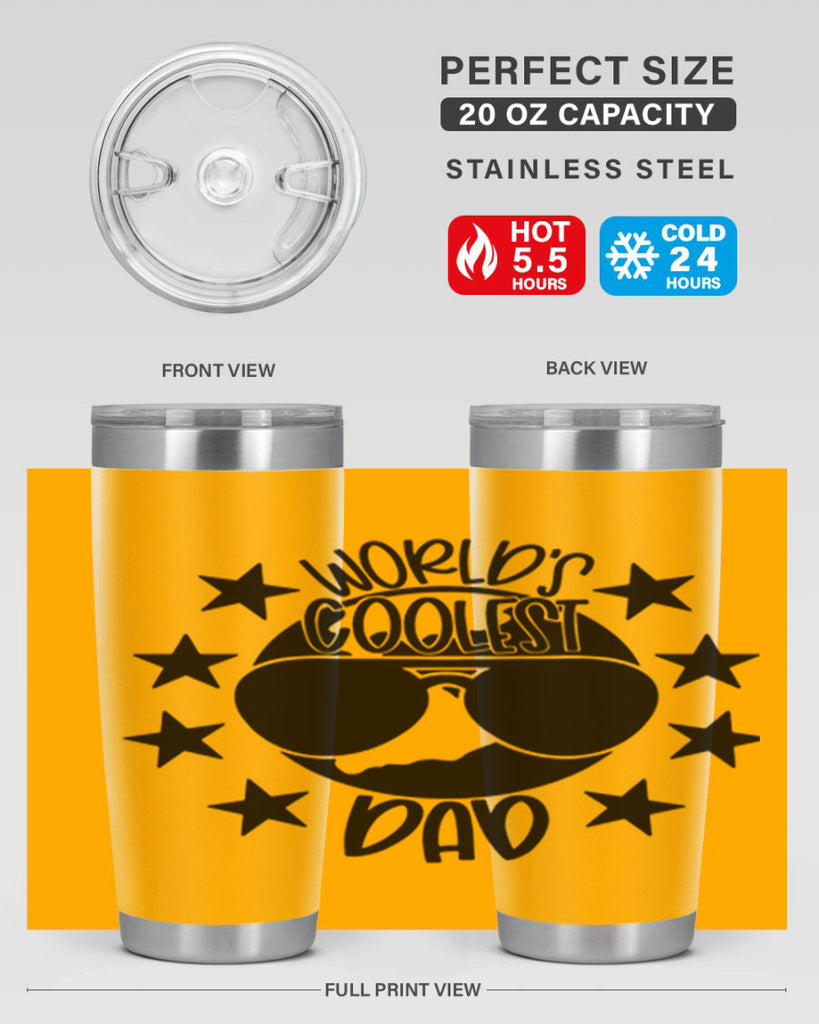 worlds coolest dad 11#- fathers day- Tumbler
