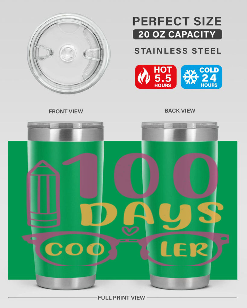 2 days cooler 42#- 100 days of school- Tumbler