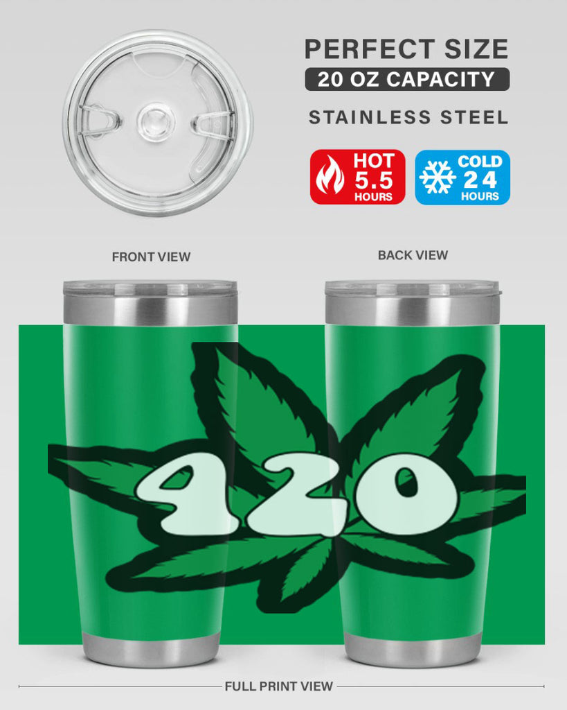 420 4#- marijuana- Tumbler