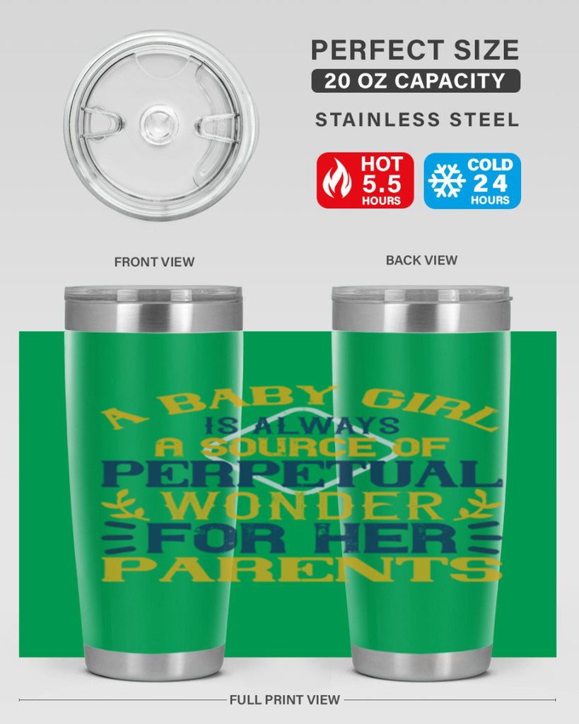 A baby girl is always a source of perpetual wonder for her parents Style 142#- baby- tumbler