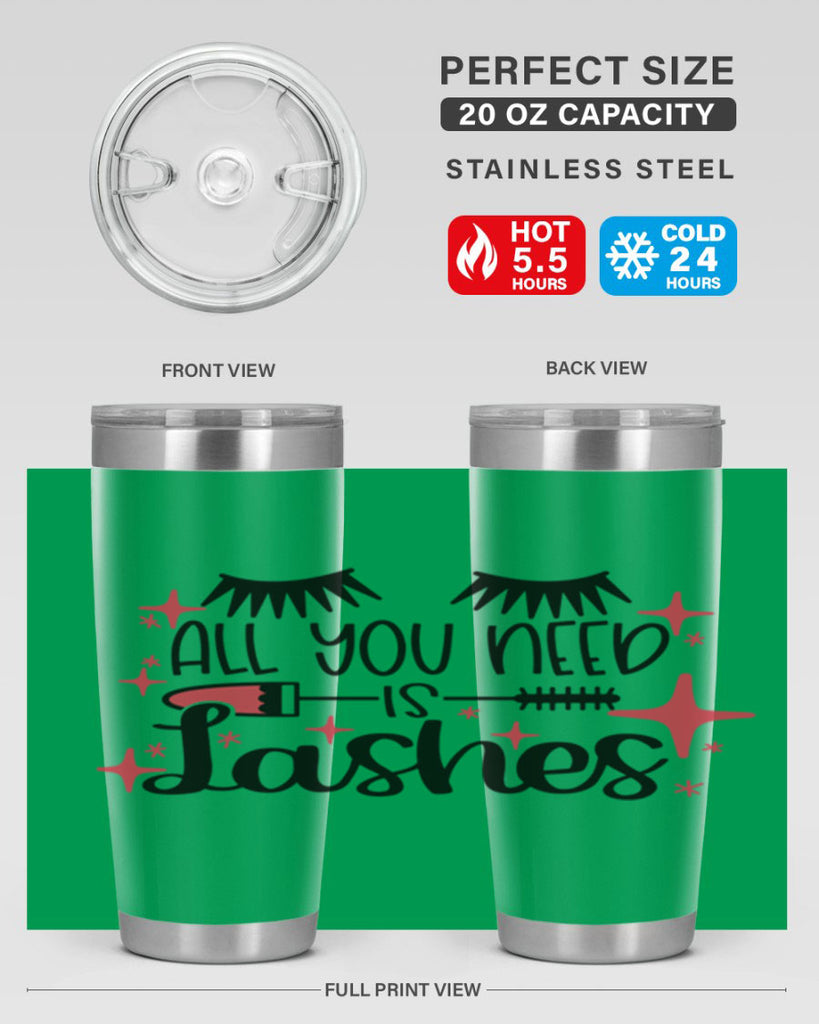 All You Need Is Lashes Style 145#- make up- Tumbler