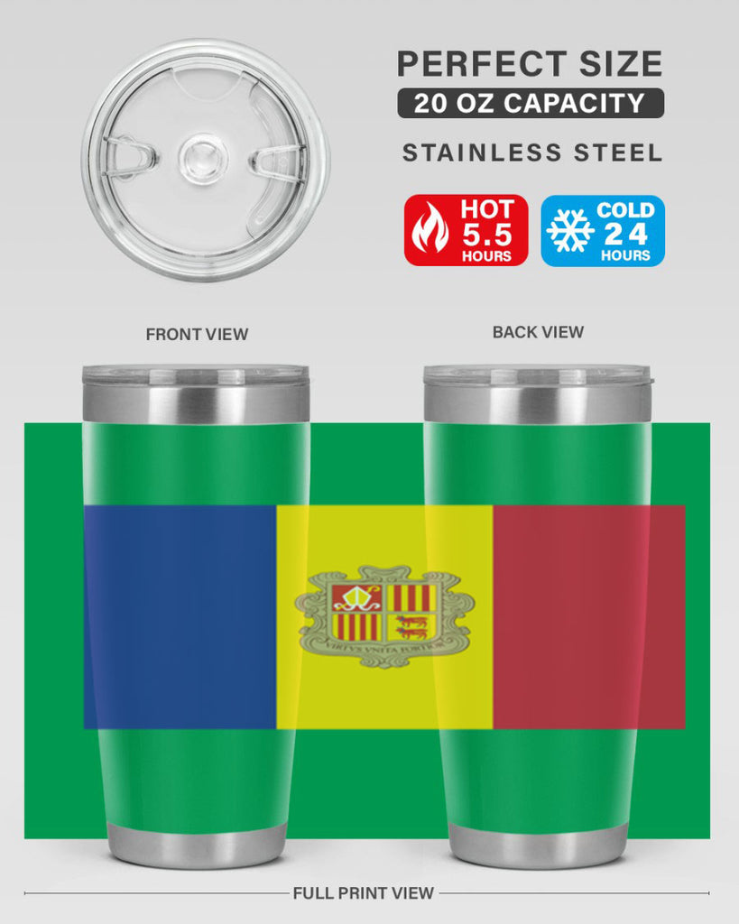 Andorra 194#- world flags- Tumbler