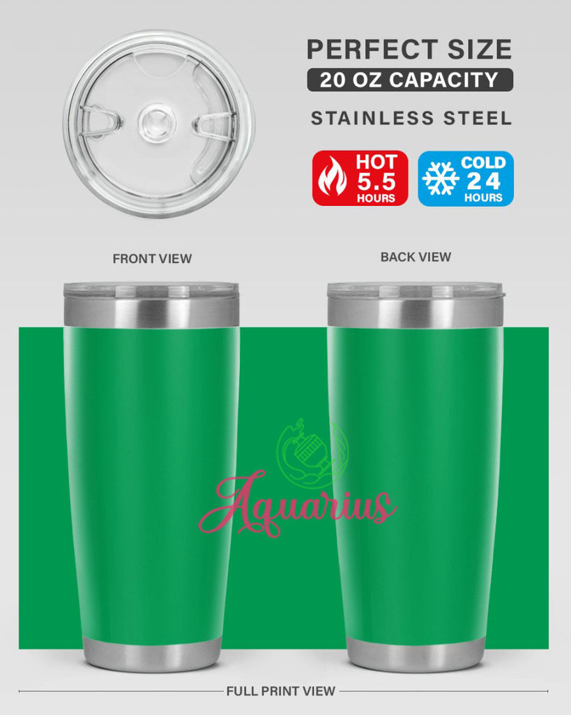 Aquarius 70#- zodiac- Tumbler