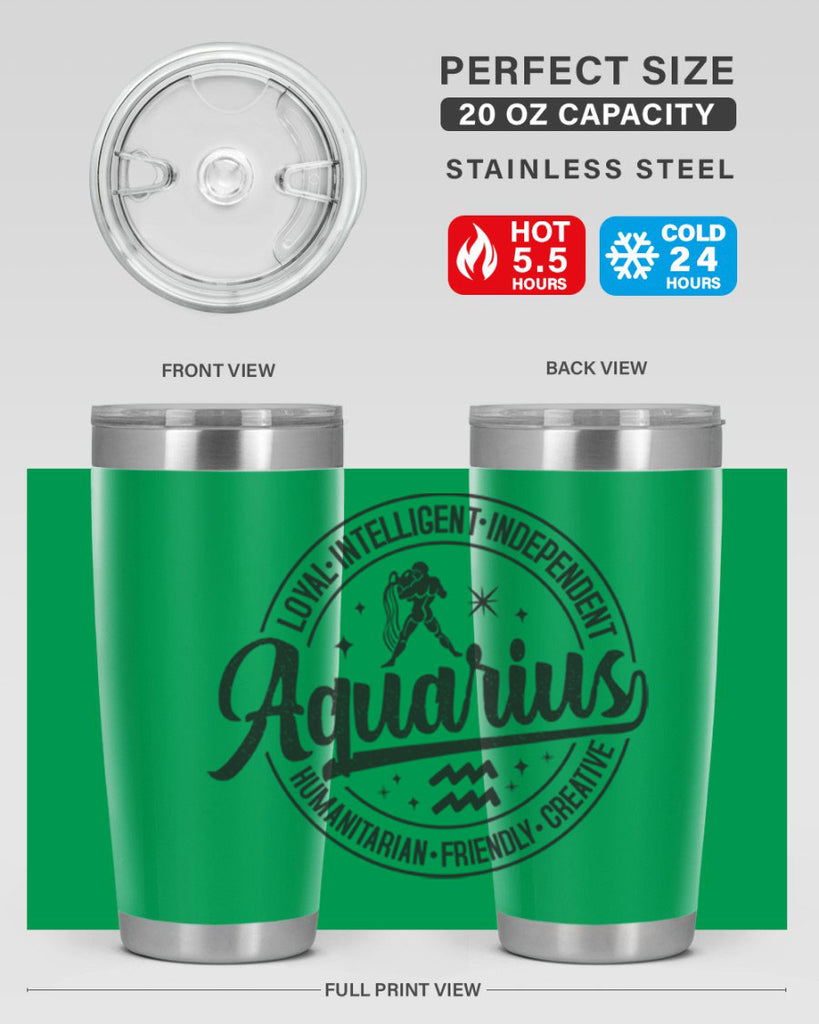 Aquarius 71#- zodiac- Tumbler