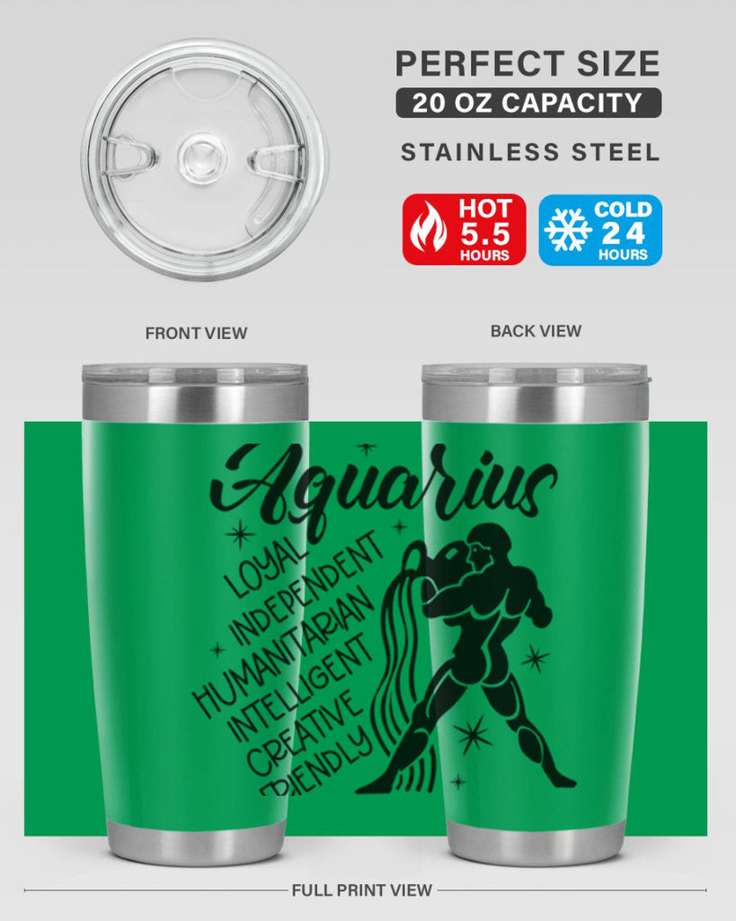 Aquarius 72#- zodiac- Tumbler