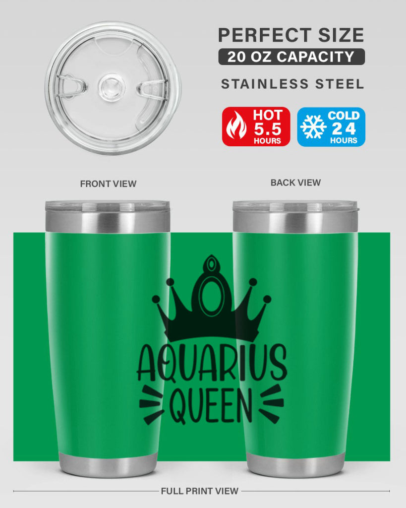 Aquarius queen 73#- zodiac- Tumbler