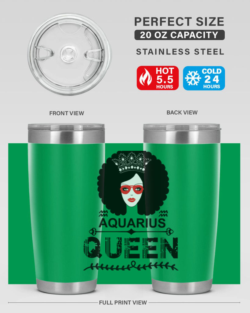 Aquarius queen 75#- zodiac- Tumbler