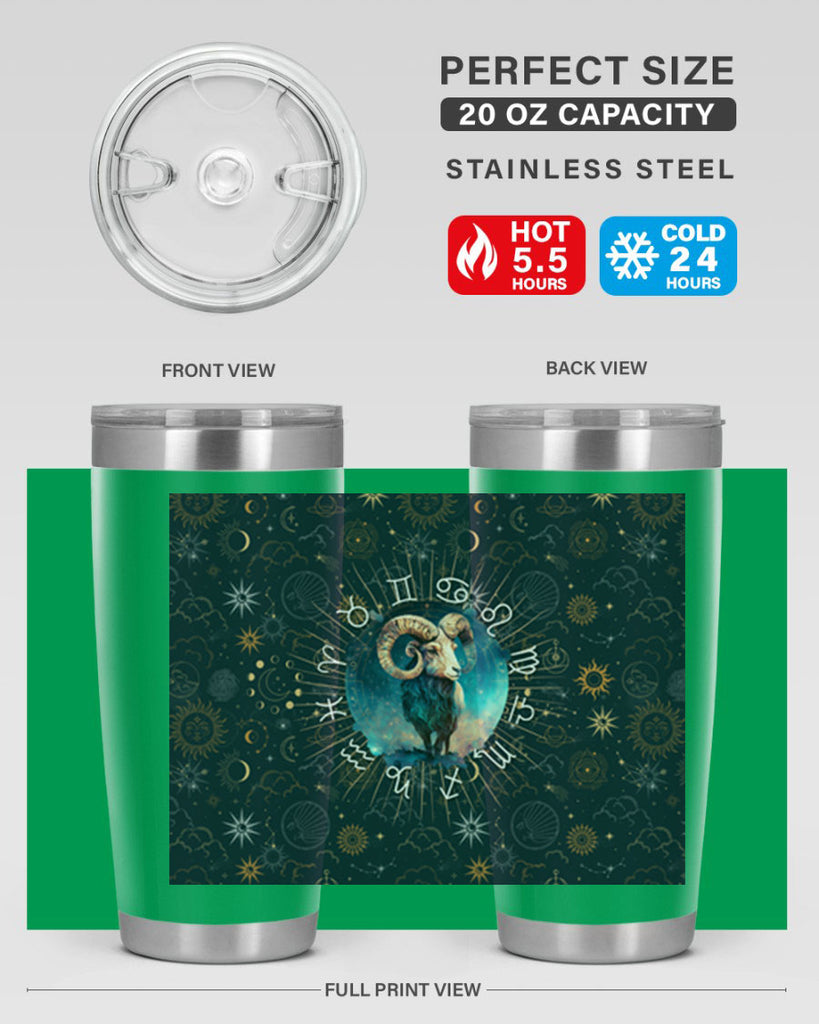 Aries Straigth 95#- zodiac- Tumbler