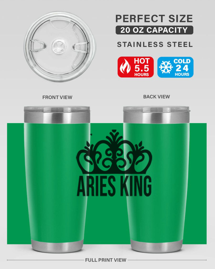 Aries king 107#- zodiac- Tumbler