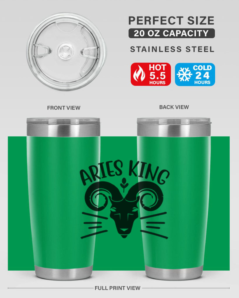 Aries king 109#- zodiac- Tumbler