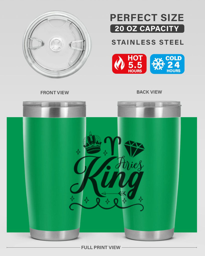 Aries king 111#- zodiac- Tumbler