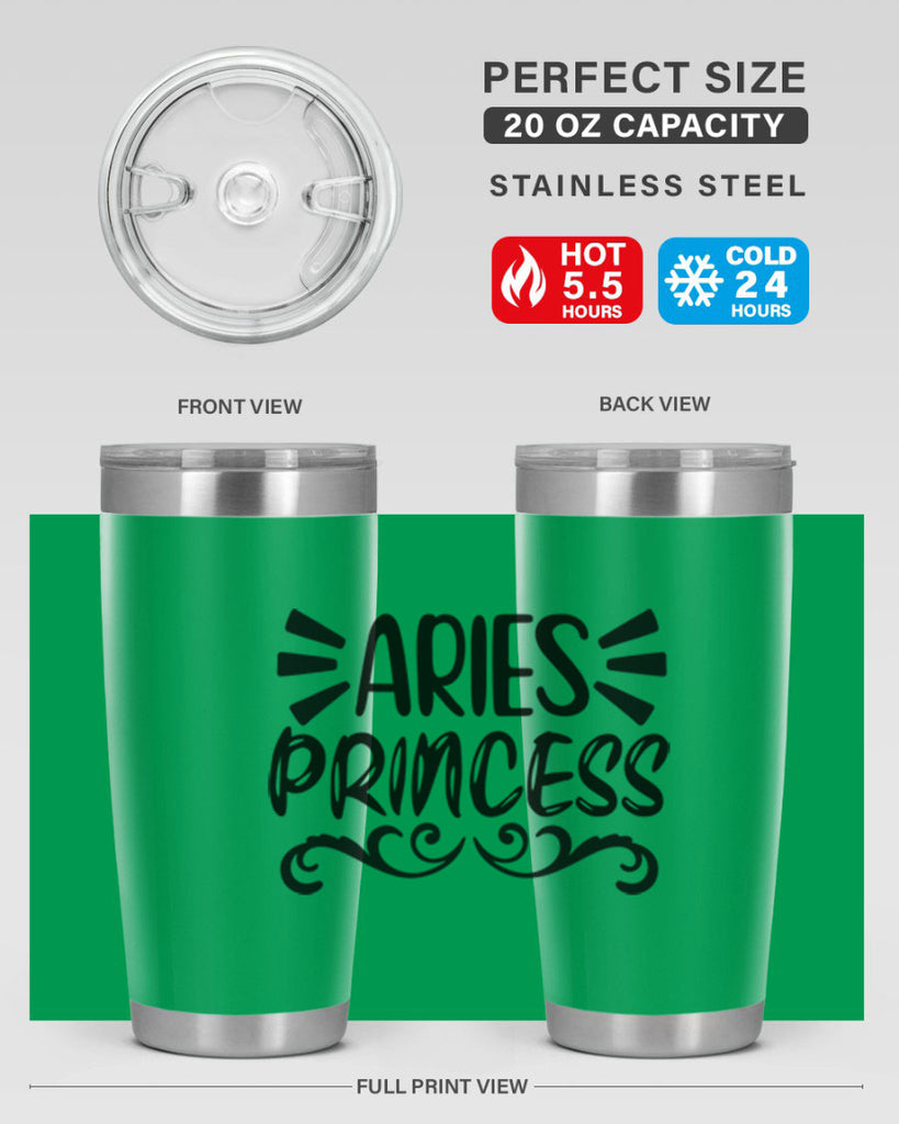 Aries princess 117#- zodiac- Tumbler