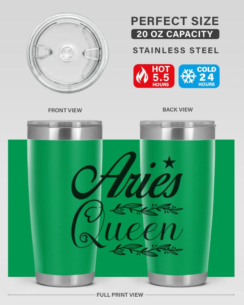 Aries queen 119#- zodiac- Tumbler