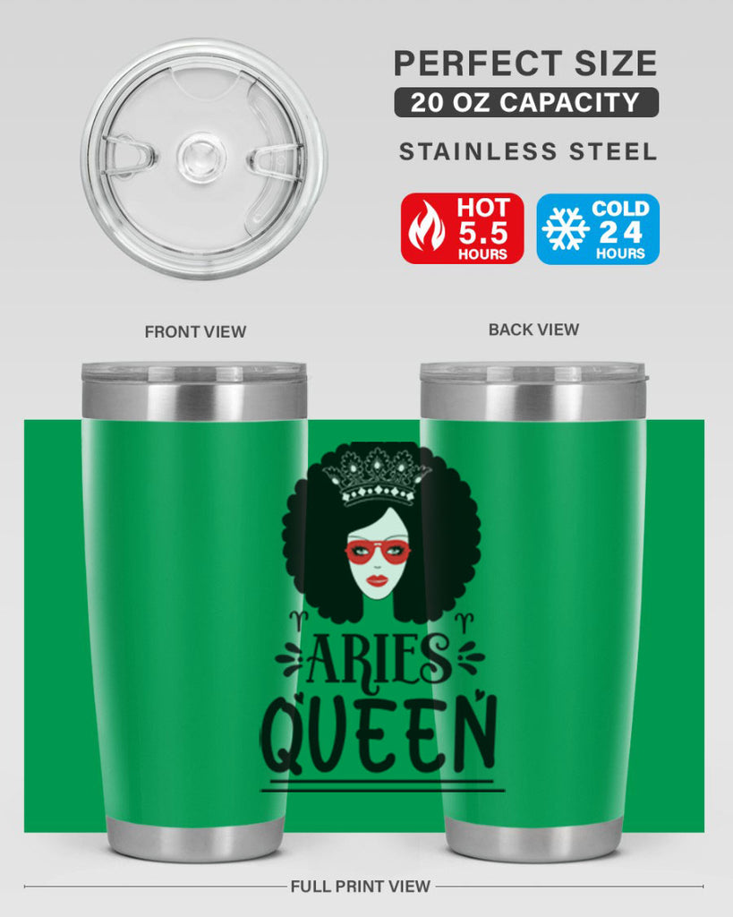 Aries queen 120#- zodiac- Tumbler