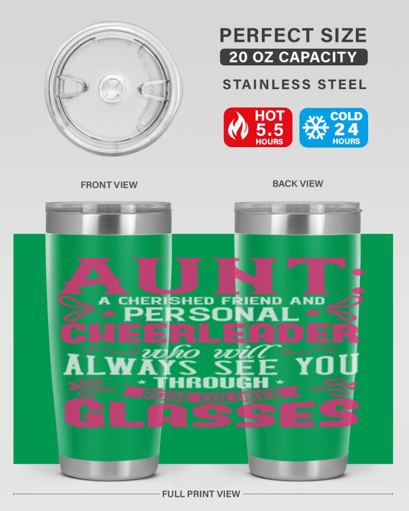 Aunt A cherished friend and personal cheerleader Style 70#- aunt- Tumbler