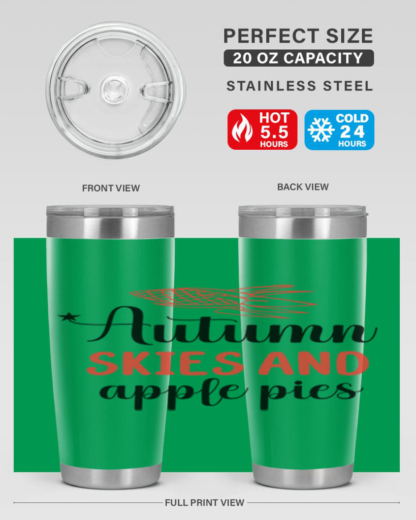 Autumn skies and apple pies 29#- fall- Tumbler