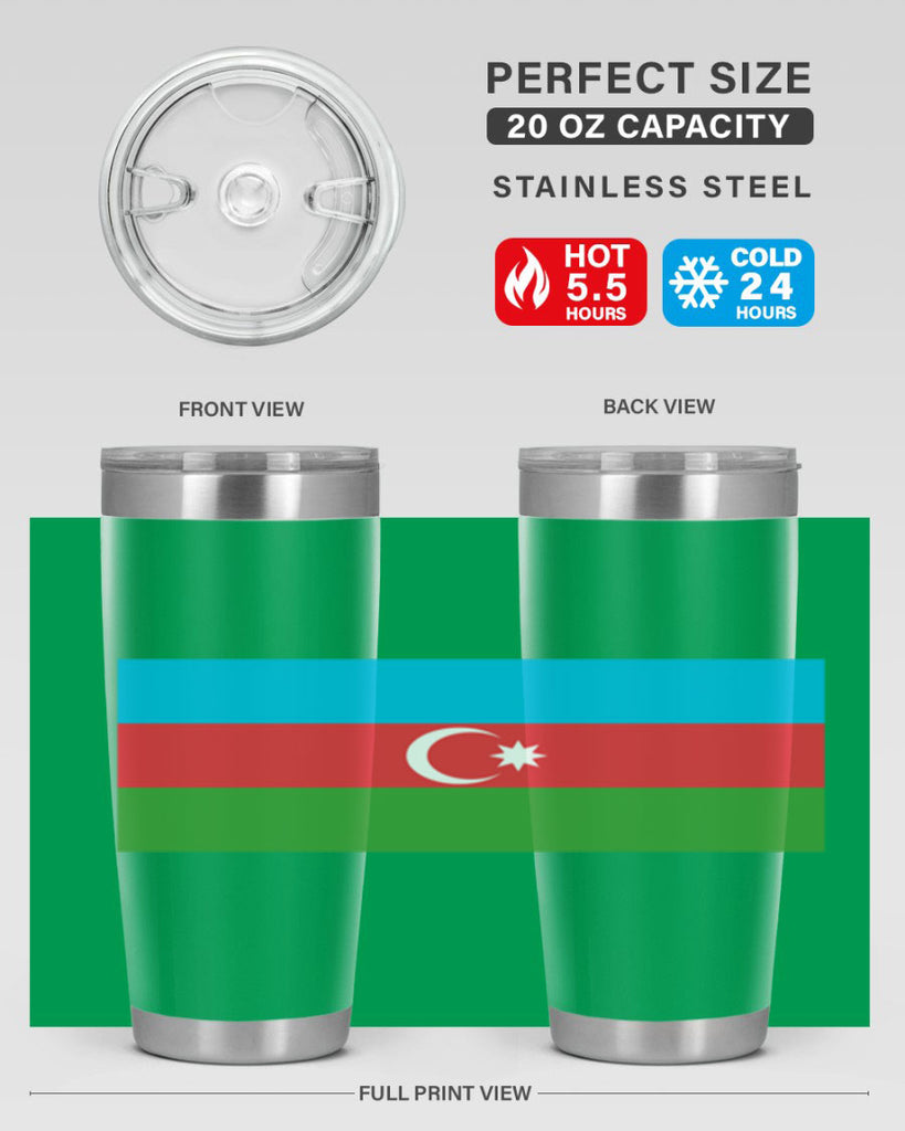 Azerbaijan 187#- world flags- Tumbler