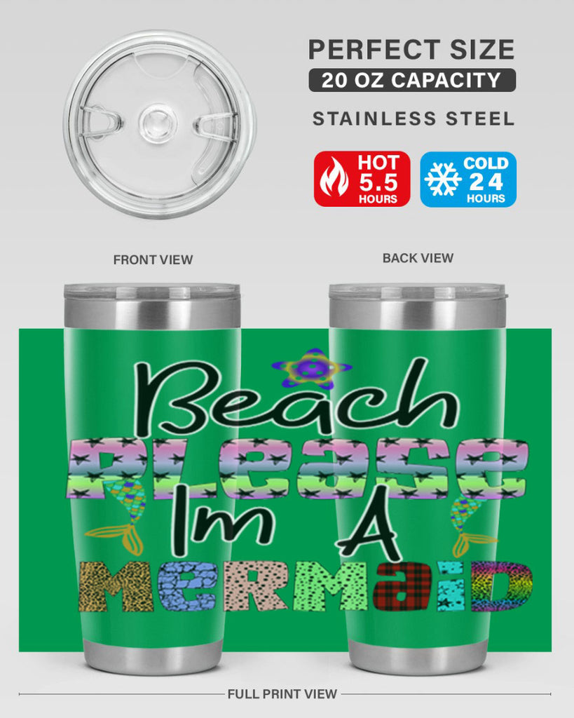 Beach Please Im A Mermaid 59#- mermaid- Tumbler