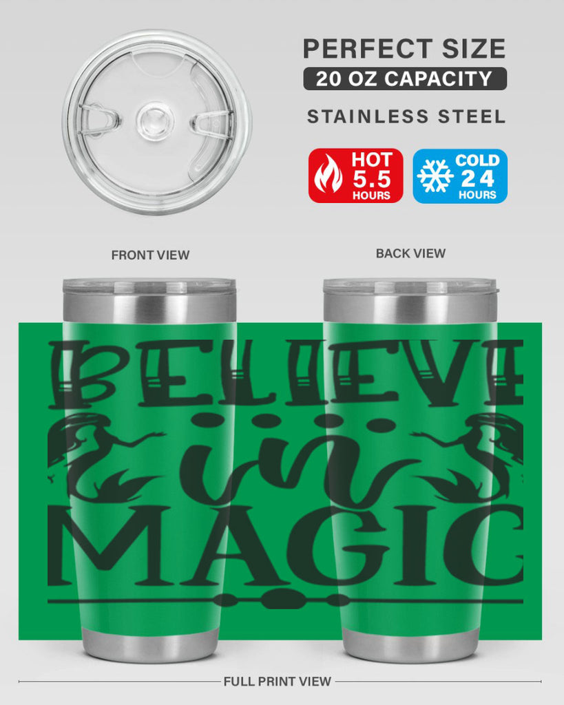 Believe in magic 65#- mermaid- Tumbler