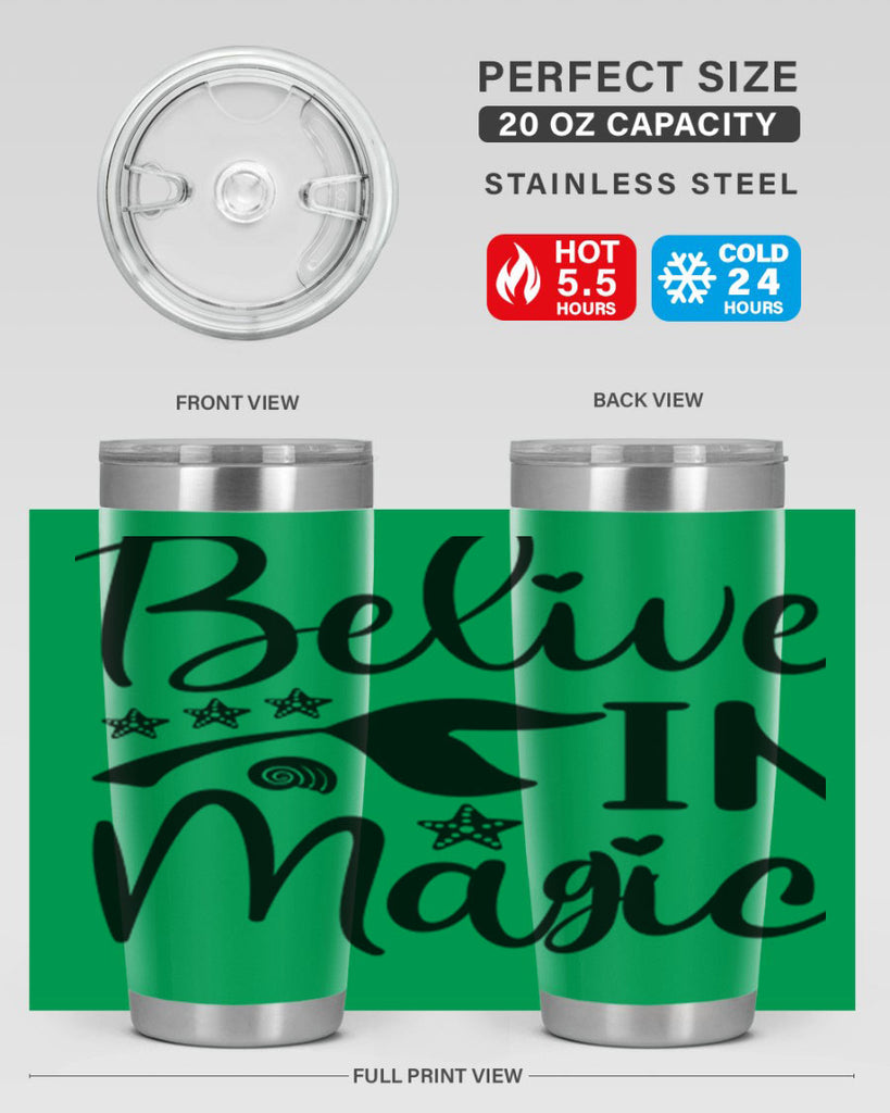 Belive in magic design 66#- mermaid- Tumbler