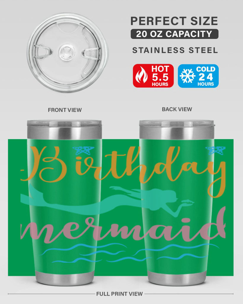 Birthday Mermaid Design 79#- mermaid- Tumbler