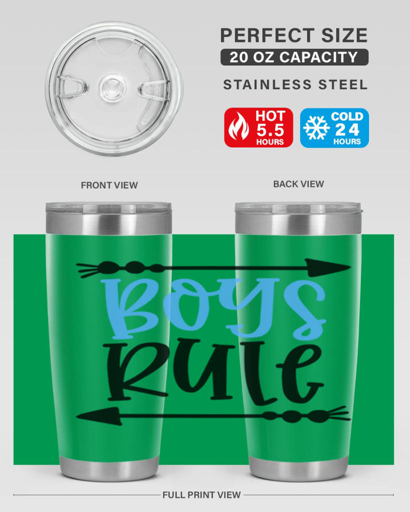 Boys Rule Style 108#- baby- tumbler