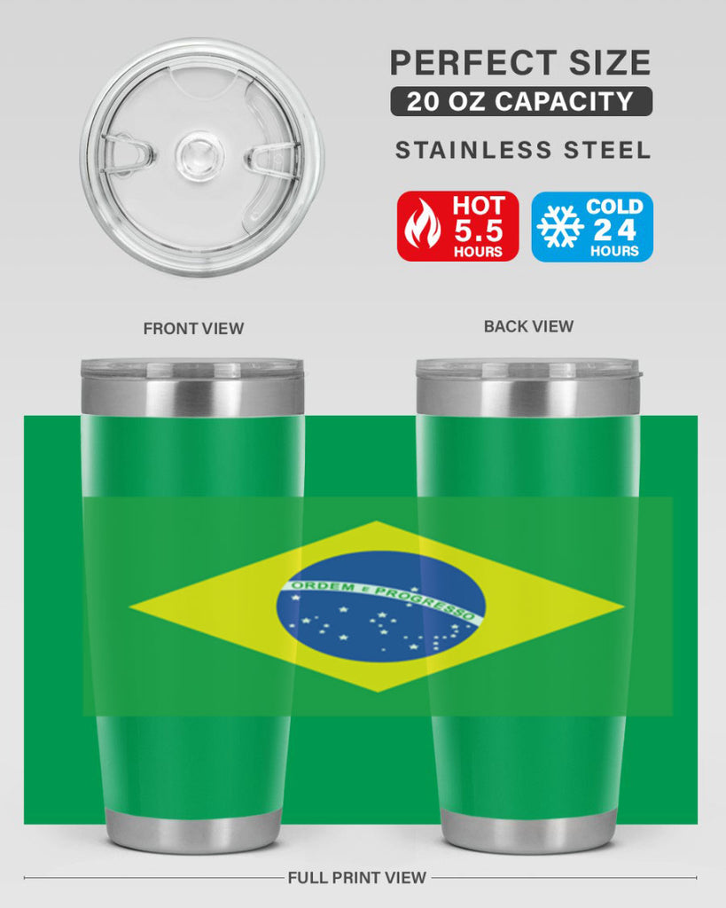 Brazil 174#- world flags- Tumbler