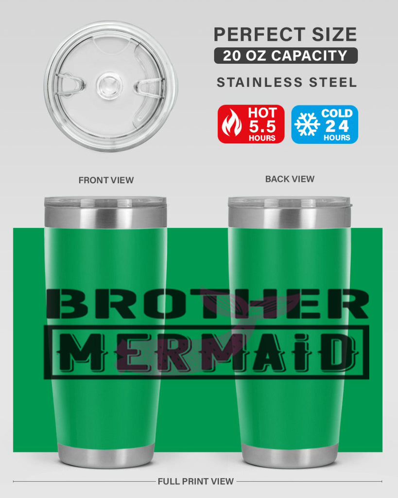 Brother mermaid 86#- mermaid- Tumbler