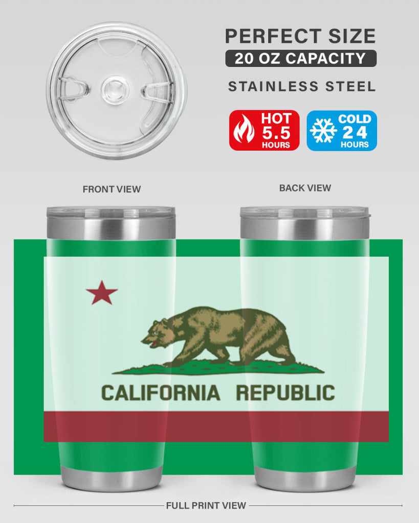 California 47#- Us Flags- Tumbler